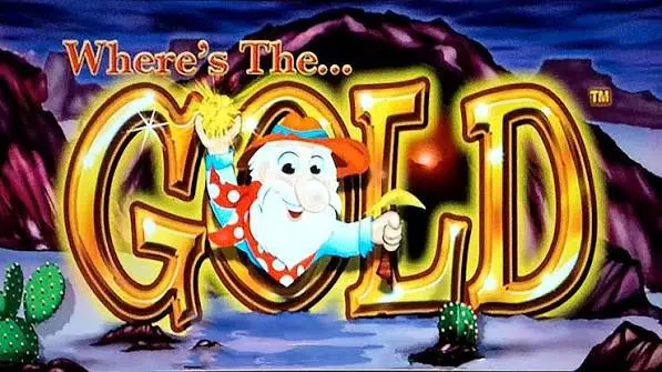 Where's the Gold title screen: the prospector holding a gold nugget above the game logo
